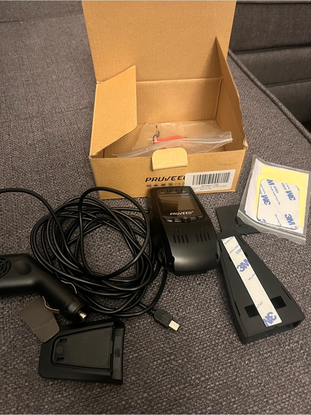 Black Dash Camera with Mounting Kit - On-Dash Car DVR